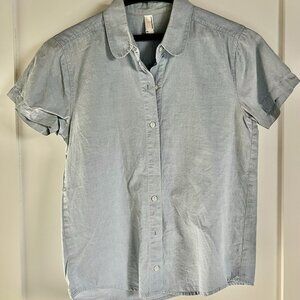 American Apparel Light Chambray Short Sleeve Button Down – XS